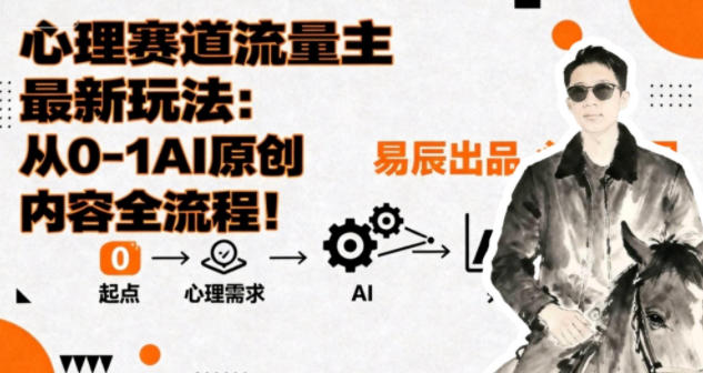 副业拆解：心理赛道流量主最新玩法，从0-1AI原创内容全流程-蓝天网创