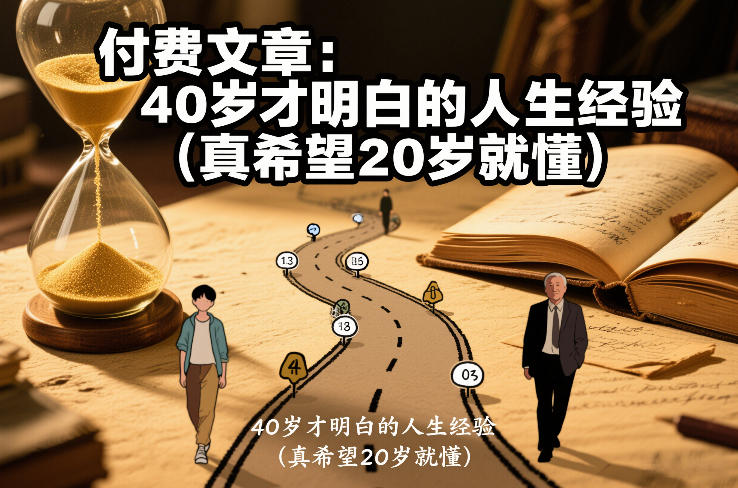 付费文章：40岁才明白的人生经验（真希望20岁就懂）-蓝天网创