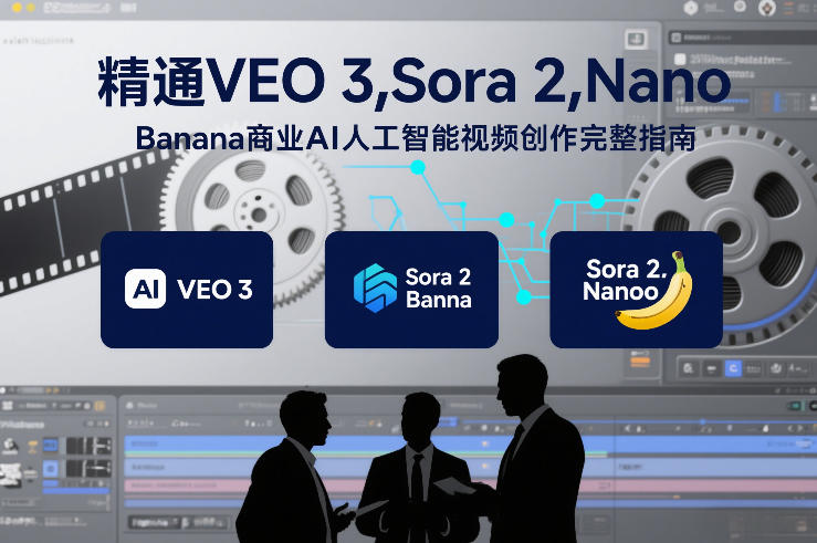 精通VEO 3，Sora 2，Nano Banana商业AI人工智能视频创作完整指南-蓝天网创