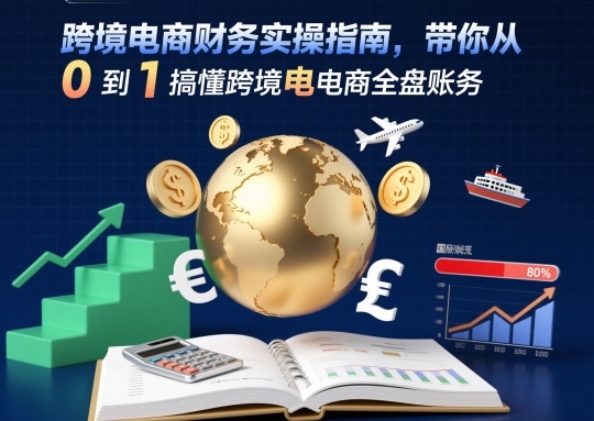 跨境电商财务实操指南，带你从0到1搞懂跨境电商全盘账务-蓝天网创