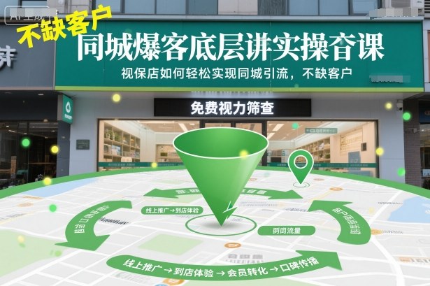 同城爆客底层实操课，视保店如何轻松实现同城引流，不缺客户！-蓝天网创