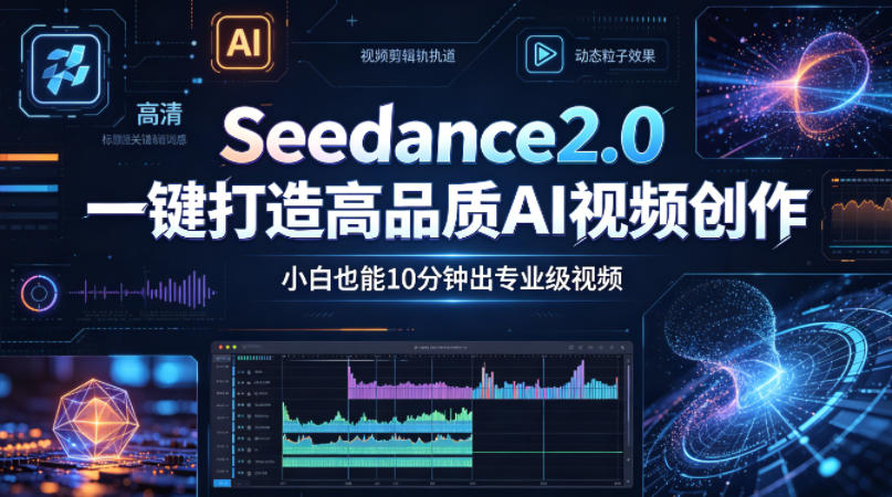 Seedance2.0一键打造高品质AI视频创作，小白也能10分钟出专业级视频-蓝天网创