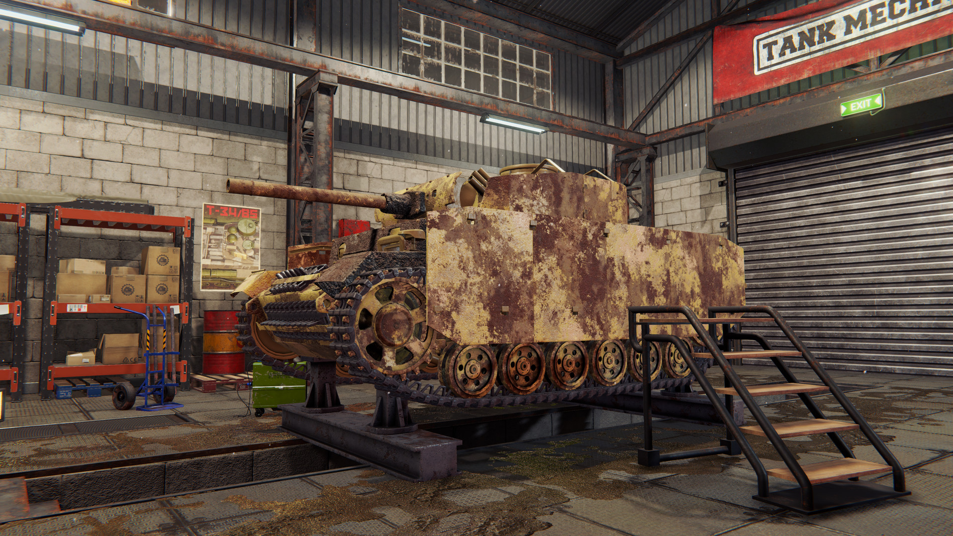 后勤模拟器|官方中文|支持手柄|Tank Mechanic Simulator|坦克维修模拟|坦克修理模拟