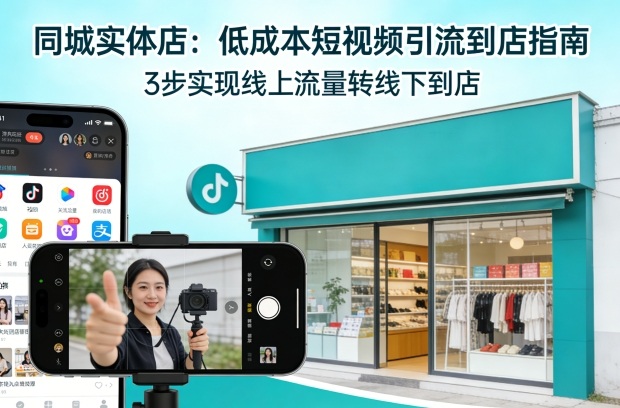 同城实体店，如何低成本把客户从短视频带到线下门店-蓝天网创