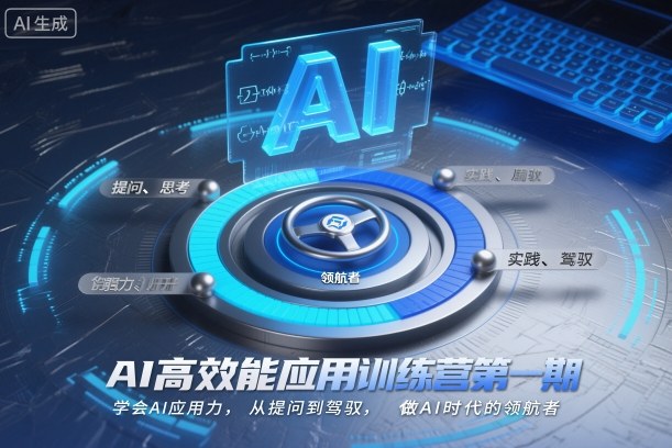 AI高效能应用训练营第一期，学会AI应用力，从提问到驾驭，做AI时代的领航者（更新）-蓝天网创