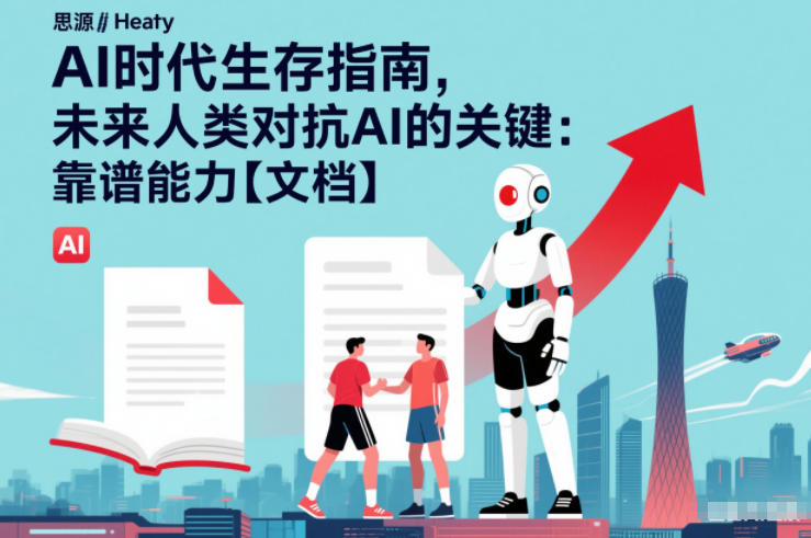 AI时代生存指南，未来人类对抗AI的关键：靠谱能力【文档】-蓝天网创