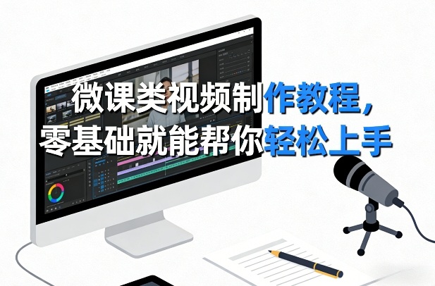 微课类视频制作教程，零基础就能帮你轻松上手-蓝天网创