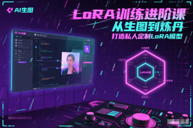 LoRA训练进阶课，从生图到炼丹，打造私人定制LoRA模型-蓝天网创