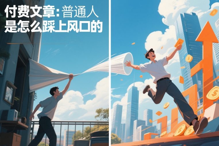 付费文章：普通人是怎么踩上风口的-蓝天网创
