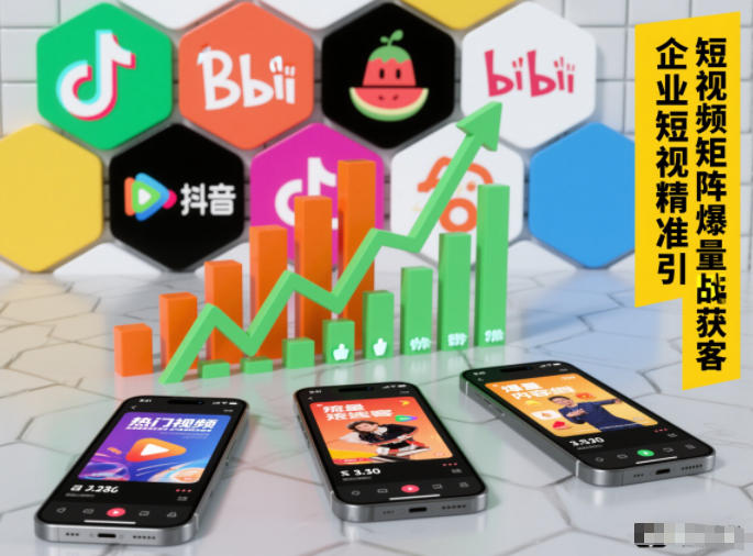 企业短视频精准引流矩阵获客，短视频矩阵爆量战法-蓝天网创