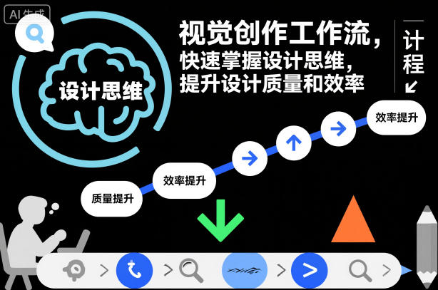 视觉创作工作流，快速掌握设计思维，提升设计质量和效率-蓝天网创