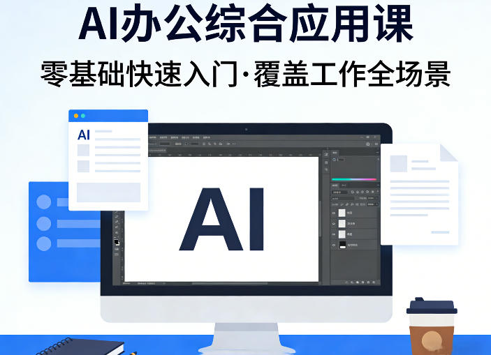 AI办公综合应用课，零基础快速入门，覆盖了工作中各种应用场景-蓝天网创