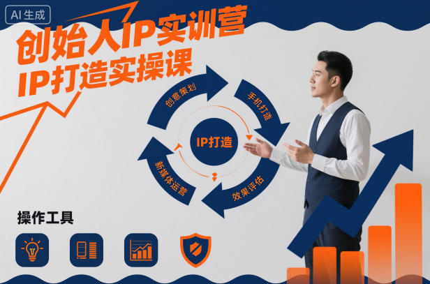 创始人IP实训营，IP打造实操课-蓝天网创