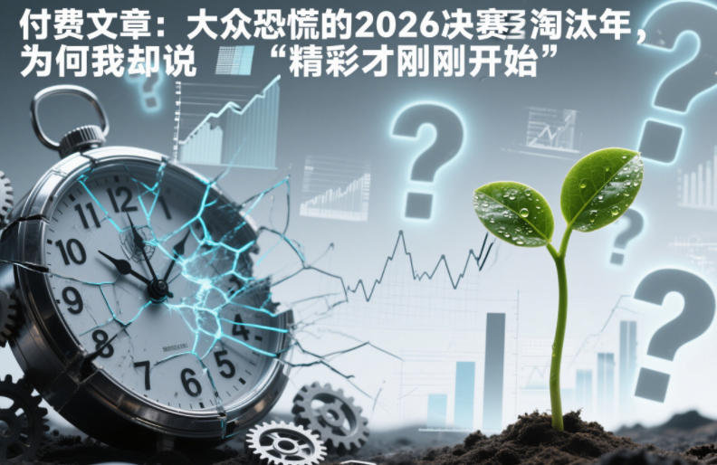 付费文章：大众恐慌的2026决赛淘汰年，为何我却说“精彩才刚刚开始”？-蓝天网创