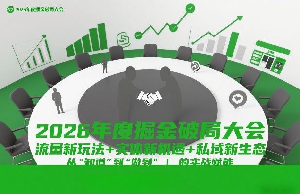 2026年度掘金破局大会，流量新玩法+实体新机遇+私域新生态，从“知道”到“做到”的实战赋能-蓝天网创