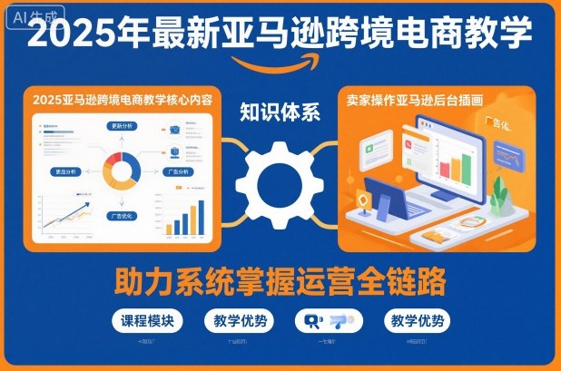 2025年最新亚马逊跨境电商教学，助力卖家系统掌握亚马逊运营全链路知识-蓝天网创
