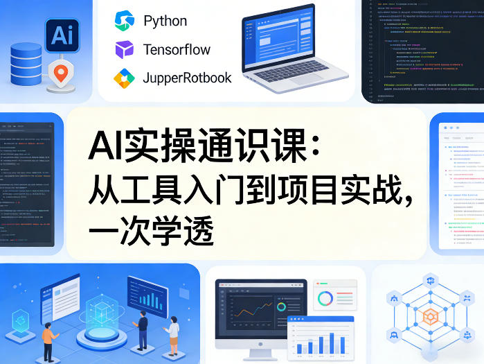 AI实操通识课，从工具入门到项目实战，一次学透-蓝天网创