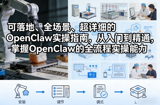 可落地、全场景、超详细的OpenClaw实操指南，从入门到精通，掌握OpenClaw的全流程实操能力-蓝天网创
