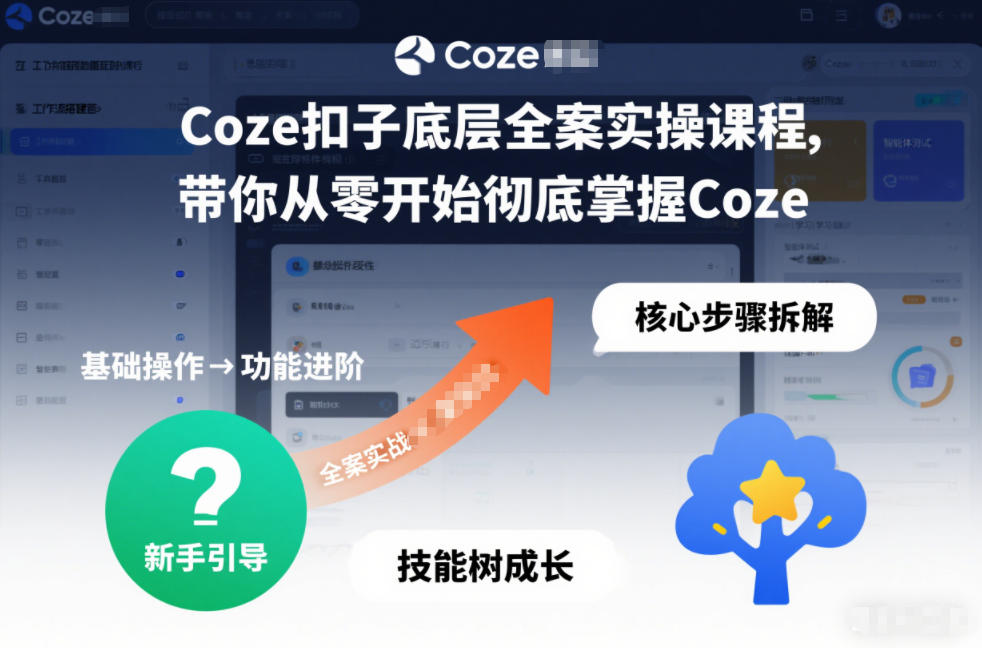 Coze扣子底层全案实操课程，带你从零开始彻底掌握Coze（更新3月）-蓝天网创