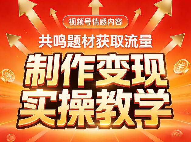 视频号情感内容，共鸣题材获取流量，制作变现实操教学-蓝天网创