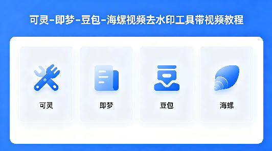 可灵–即梦–豆包–海螺视频去水印工具带视频教程-蓝天网创