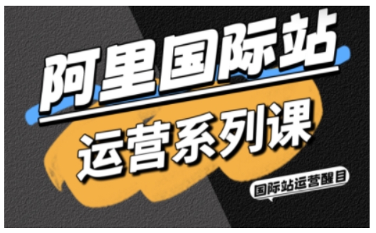 阿里国际站运营系列课，涵盖精准引流、直通车与全站推实战SOP，搭配AI效率工具包与高阶增长玩法（更新）-蓝天网创